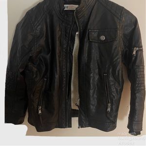 H&M kids leather jacket (us 6-7yr) great shape